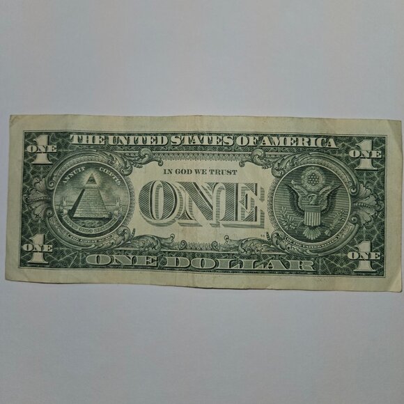 TRINARY $1 US Dollar Bill 11955159 Fancy Serial Number 2009 Series - Picture 3 of 4